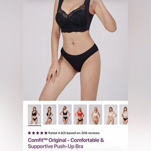 Comfit Women's Black Lace Bralette